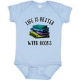 thumbnail image 3 of Inktastic Life's Better with Books Boys or Girls Baby Bodysuit, 3 of 5