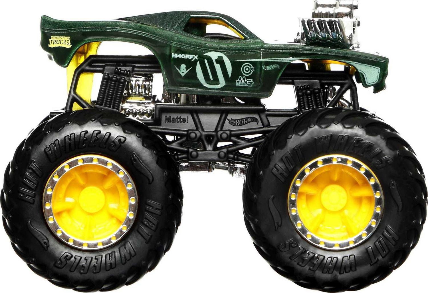 Hot Wheels Monster Trucks Color Shifters Camion Rodger Dodger, échelle 1:64