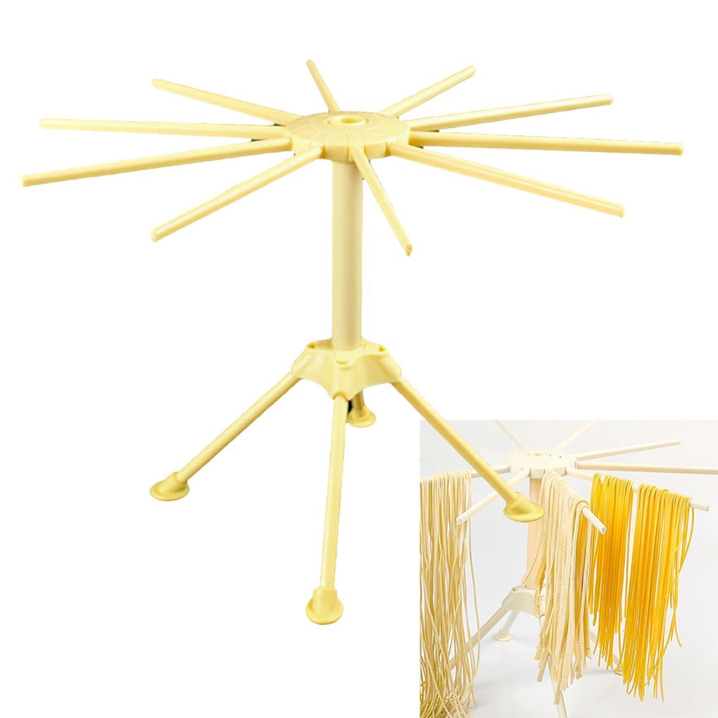 Kandishiex 16-Arm Wooden Pasta Drying Rack For Homemade Noodles - Collapsible, Beechwood, 13 Inch Height - View #4
