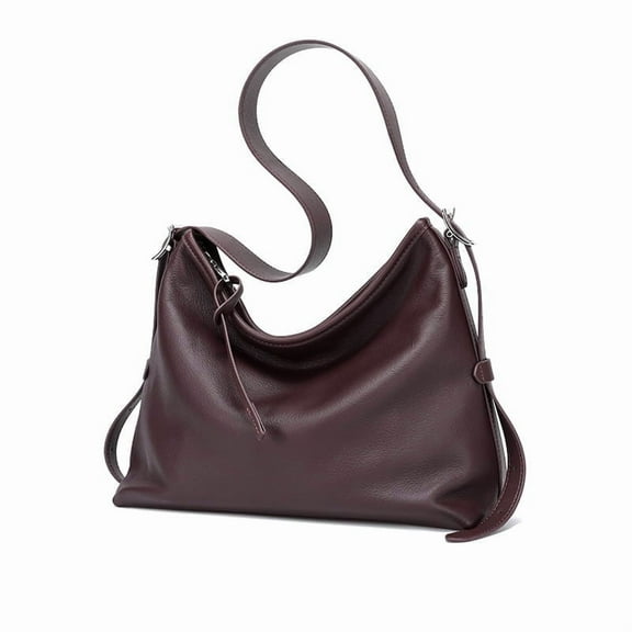 Genuine Leather Women's Bag Large Capacity Shoulder Bag Cowhide Crossbody Bag