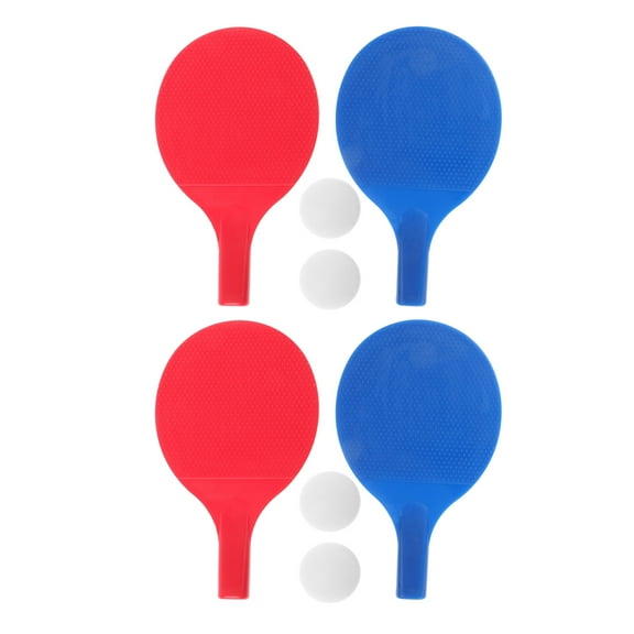 PBPBOX 8Pcs Pingpong Paddles Set Assorted Color Plastic For Kids Indoor And Outdoor Use