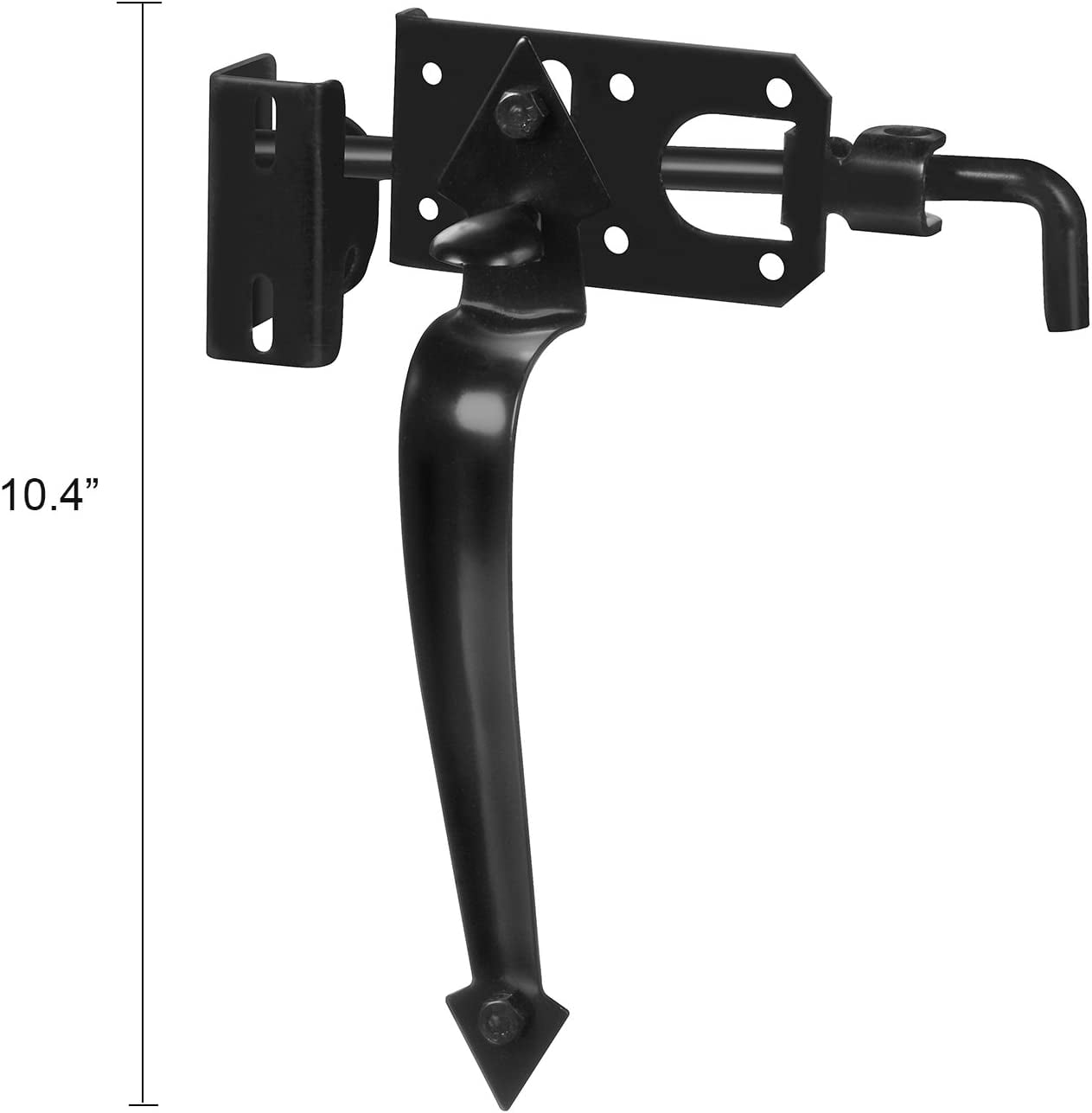 National Hardware N178-616 3" Black Ornamental Gate Latch