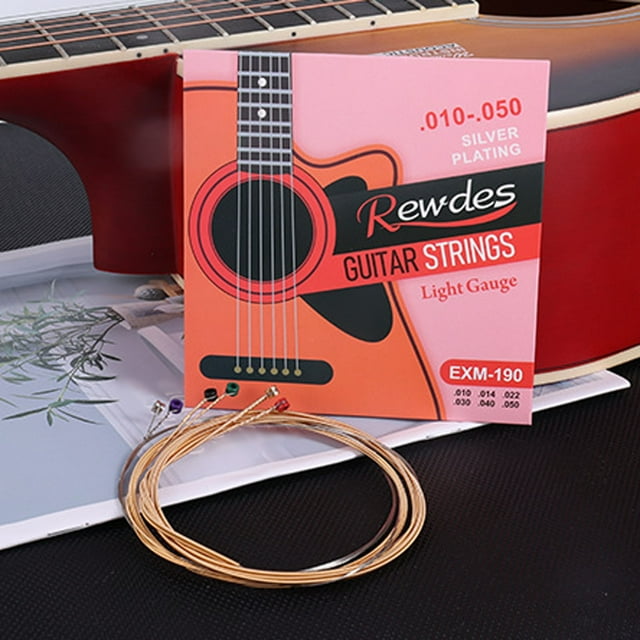 BotaniNest Acoustic Guitar Strings Set For Folk & Classical Guitars Replacement Strings For Optimal Sound & Durability Compatible With Most Wooden Guitars