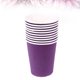 thumbnail image 3 of Vasos de papel desechables de colores para niños, Material de arte artesanal grueso, color morado oscuro, 100 Uds., 3 of 5