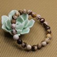thumbnail image 3 of Bracelet Extensible en Perles Rondes de 8 mm en Jaspe Zèbre Africain Naturel 7 Pouces, 3 of 5