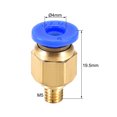 thumbnail image 3 of Conector de tubo Uxcell M5 para fijaciones de impresora 3D, para tubo de 4mm y filamento de 1.75mm 5PCS, 3 of 5