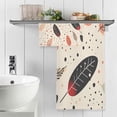 thumbnail image 5 of Coolnut Colorful Feathers Bath Towels Set,2 Piece Pure Cotton Ultra Soft High Absorbent Quick Dry Towel Set,1 Bath Towels, 1 Wash Cloths Wash cloth, 5 of 7
