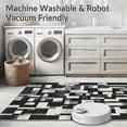 thumbnail image 5 of ODIKA 5'x7' Machine Washable Non-Slip Area Rug, Black and Abstract Animal Inspired with Graphic Contrast High Traffic Rug, Black, 116947, 5 of 7