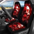 thumbnail image 3 of Pzuqiu Skull Rose Full Set Seat Covers for Cars Easy to Install Car Seat Covers Soft 3 PCS Front and Rear Seat Cover Set Fit for most Cars Sedans, 3 of 10