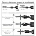 thumbnail image 4 of HSS Extractor Set for Broken Screws - 2-12mm Sizes for Most Drills, Corrosion-Resistant, 4 of 10