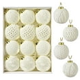 thumbnail image 2 of 12Pcs Christmas Ball ornament Set,Hanging Tree Baubles Decorations for Holiday Party Home Xmas Tree Decor,7cm,by JASKFLY, 2 of 7
