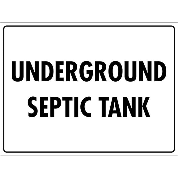 Underground Septic Tank Sign Metal Tin Sign Caution Danger Safety Security Warning Notice Signs