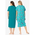 thumbnail image 2 of Dreams & Co. Plus Size 2-Pack Long Sleepshirts, 2 of 6