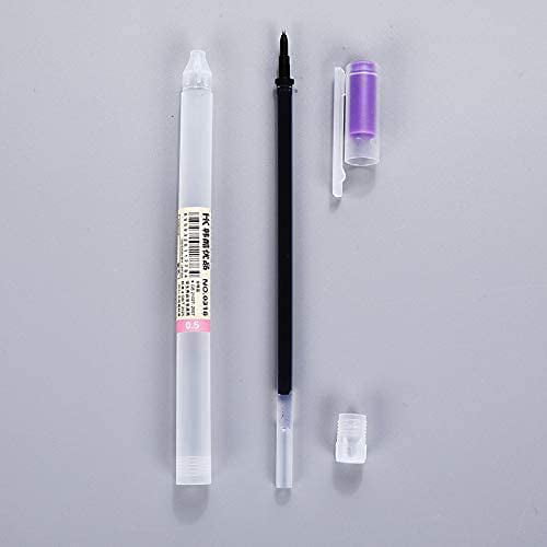 Colorful Gel Pen - 0.5 mm Fine Tip Pen with Non Toxic 12 in a Pack Office Stationery Neutral Gel Ink Odor Free