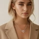 thumbnail image 2 of Collares de corazón para mujer, collares de plata de ley 925 para mujeres y niñas, bonitos collares de plata con colgante de corazón abierto con circonita cúbica, 2 of 5