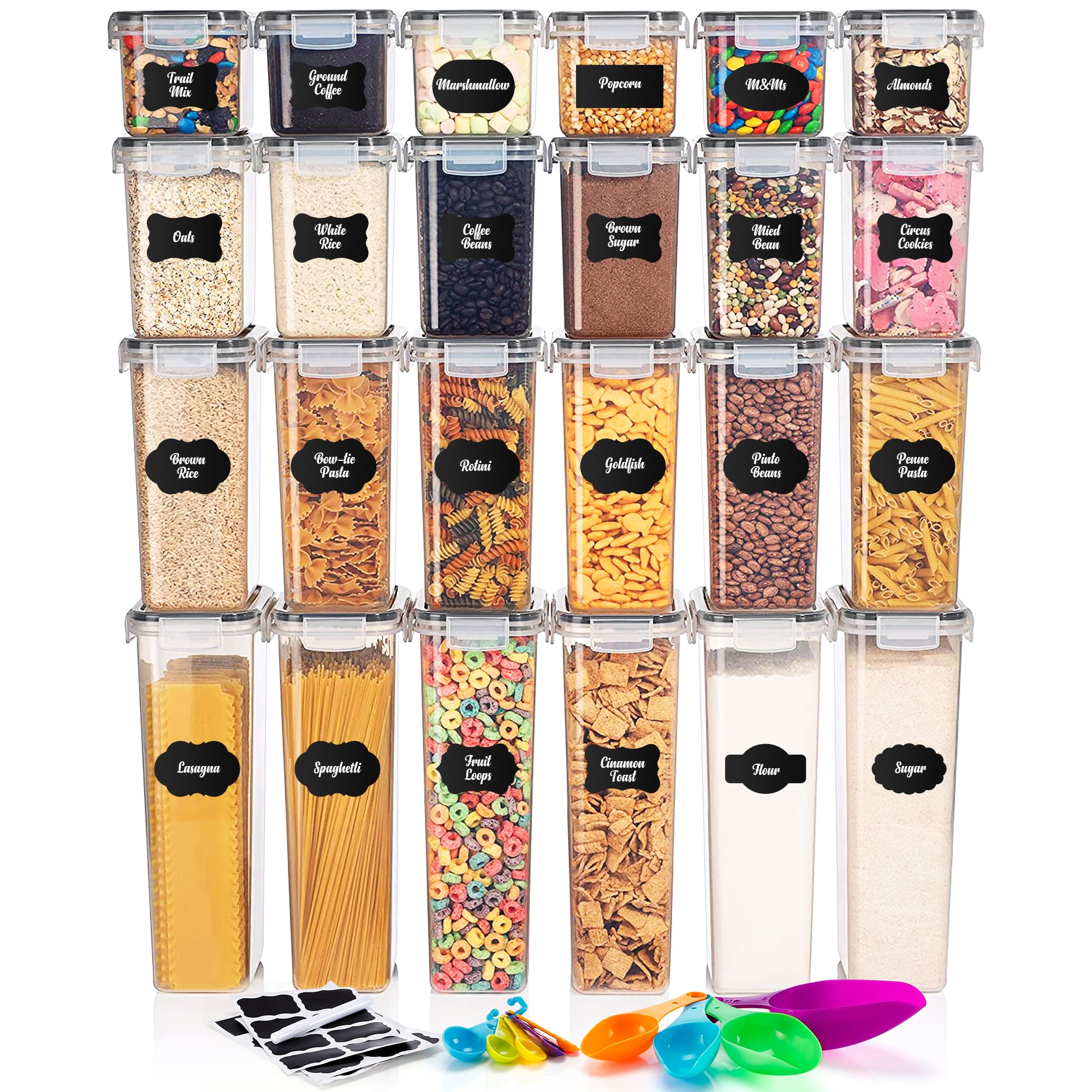 Buy 24 Pack Airtight Food Storage Containers Set with lids for Pantry