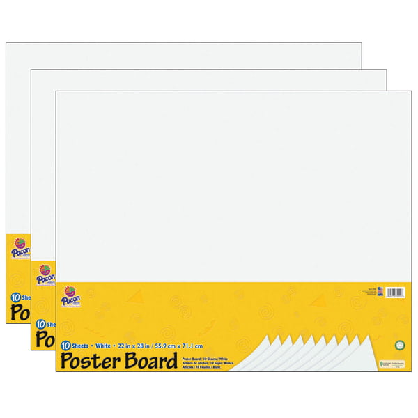 22X28 White 50 Sheets PACON Super Value Poster Board