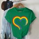 thumbnail image 5 of Fiudx Ofertas de La Semana Camiseta de Manga Corta Holgada con Cuello Redondo y Estampado Informal a La Moda para Mujer, 5 of 5