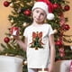 thumbnail image 1 of Camisa con estampado de lazo de árbol de Navidad para niñas, atuendo de fiesta de Navidad, camiseta navideña, camisetas de manga corta para niños, ropa, 1 of 5