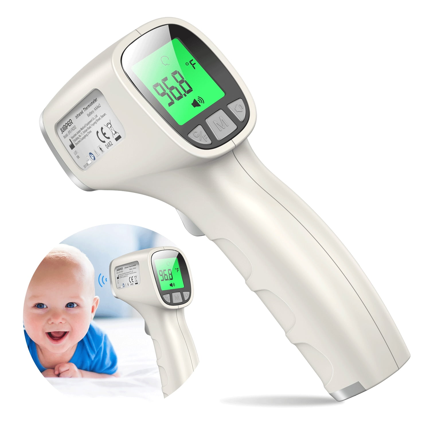 Digital LCD Thermometer Baby Adult Kids Safe Body Forehead Temperature ℉ ℃ FDA