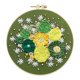 thumbnail image 1 of Kits Bordado Punto Cruzado Flores Con Hilo Color Tela Aro, 1 of 9