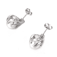 thumbnail image 3 of Yoursfs Silver Pearl Drop Earrings for Women Platinum Plated Freshwater Cultured Big Pearl Earrings Elegant Prom Jewelry, 3 of 5