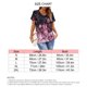 thumbnail image 5 of Ficarrico Mujer Verano Top Casual Manga Corta Color Degradado Floral Impreso Cuello En V Camiseta para Mujer Vino Rojo S, 5 of 5