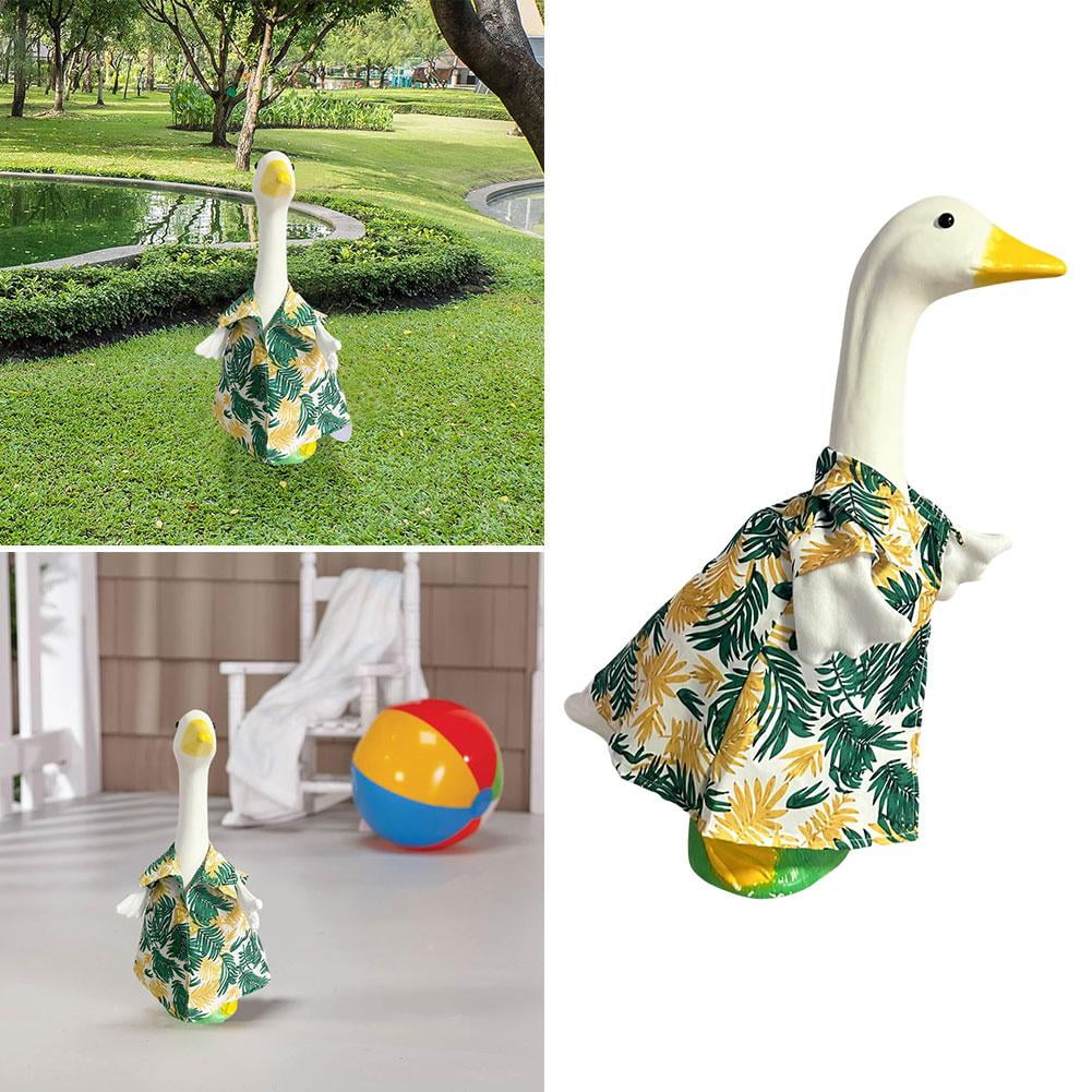 4 Vêtements Statue Oie Thème Scolaire – Robe, Chapeau, Sac, Crayon Pour Jardin