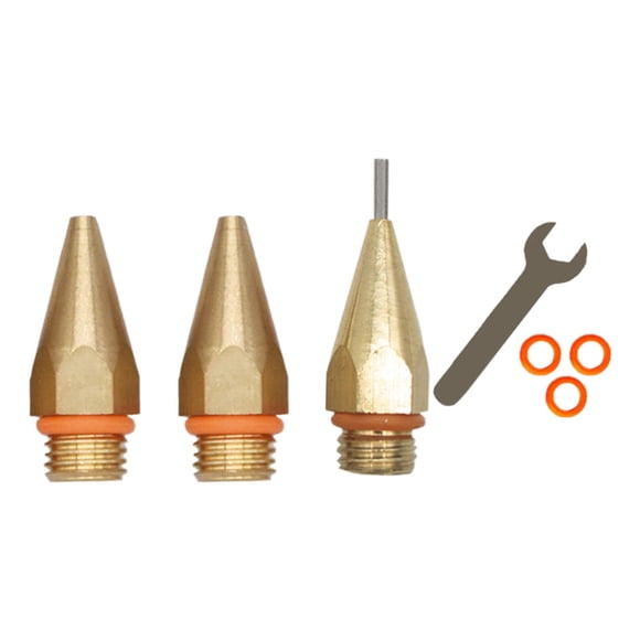 yuksok Copper Glue Tool Nozzle Professional Replacement for 11mm Thread Power Tools 7pcs