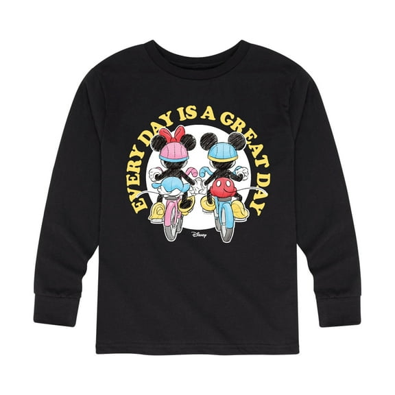 Mickey & Friends - Every Day Is A Great Day - Toddler And Youth Long Sleeve Graphic T-Shirt