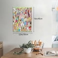 thumbnail image 2 of Lsque Sanrio Pattern Canvas Wall Art – 30x40in Decorative Picture, Contemporary Canvas Print for Home & Office（Vertical）, 2 of 8