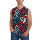 thumbnail image 1 of Fotbe Geometric Elements Men's Camiseta sin Mangas Estampada para Hombres, Playera Casual para Gimnasio, Entrenamiento, Playa-Medium, 1 of 7