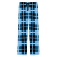 thumbnail image 7 of Txeol Mens Plaid Pajama Pants Lightweight Soft Pj Bottoms with Pockets Christmas Flannel Sleepwear Lounge Clothing,Blue,M, 7 of 7