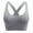 Gray, variant on Sports Bras for Women High Support Wirefree No Underwire Bralettes Fashion Back Cross Strap Athletic Bras