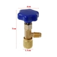 thumbnail image 3 of Durable Leak-proof Brass 1/4 SAE Dispensing Valve For R22 R134a R410A Gas, 3 of 9
