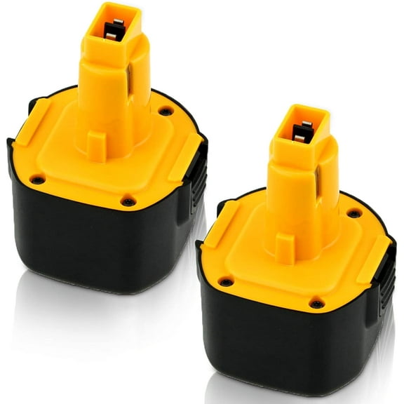 2Packs 3600mAh DW9062 Replacement Battery for Dewalt 9.6V Battery Ni-Mh Compatible with Dewalt 9.6 Volt DW9061 DE9036 DE9062 DW9614 DW9062 Battery Cordless Power Tools