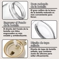 thumbnail image 4 of Botella de Aceite con Pulverizador Dispensador de 2 en 1 Antiderrames - Botella de Vidrio Recargable, Doble Función para Rociar o Verter, Ideal para Cocina y Parrillas (Negro), 4 of 4