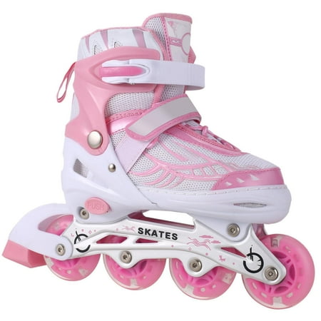 Kid's Ciro Adjustable Kids Inline Skates with Light up Wheels, Stylish Rollerblades for Beginners boys and girls