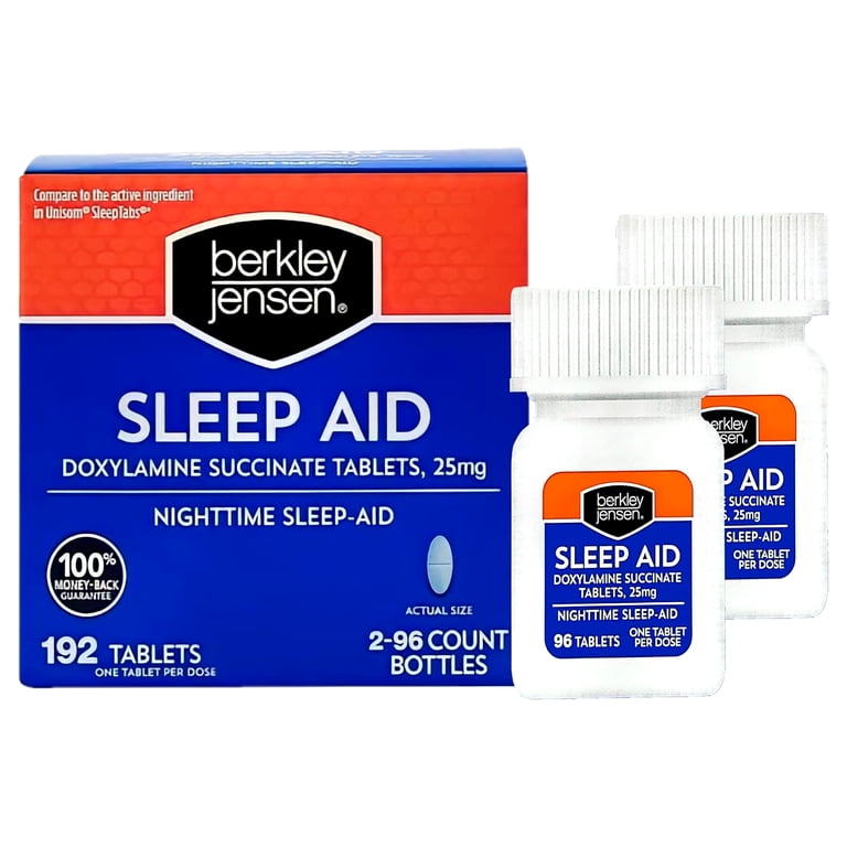 Berkley Jensen Sleep Aid Doxylamine Succinate 25mg - 192 ct HSA