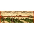 thumbnail image 2 of Hogenberg, Braun 18x9 White Modern Wood Framed Museum Art Print Titled - Orleans France, 2 of 4