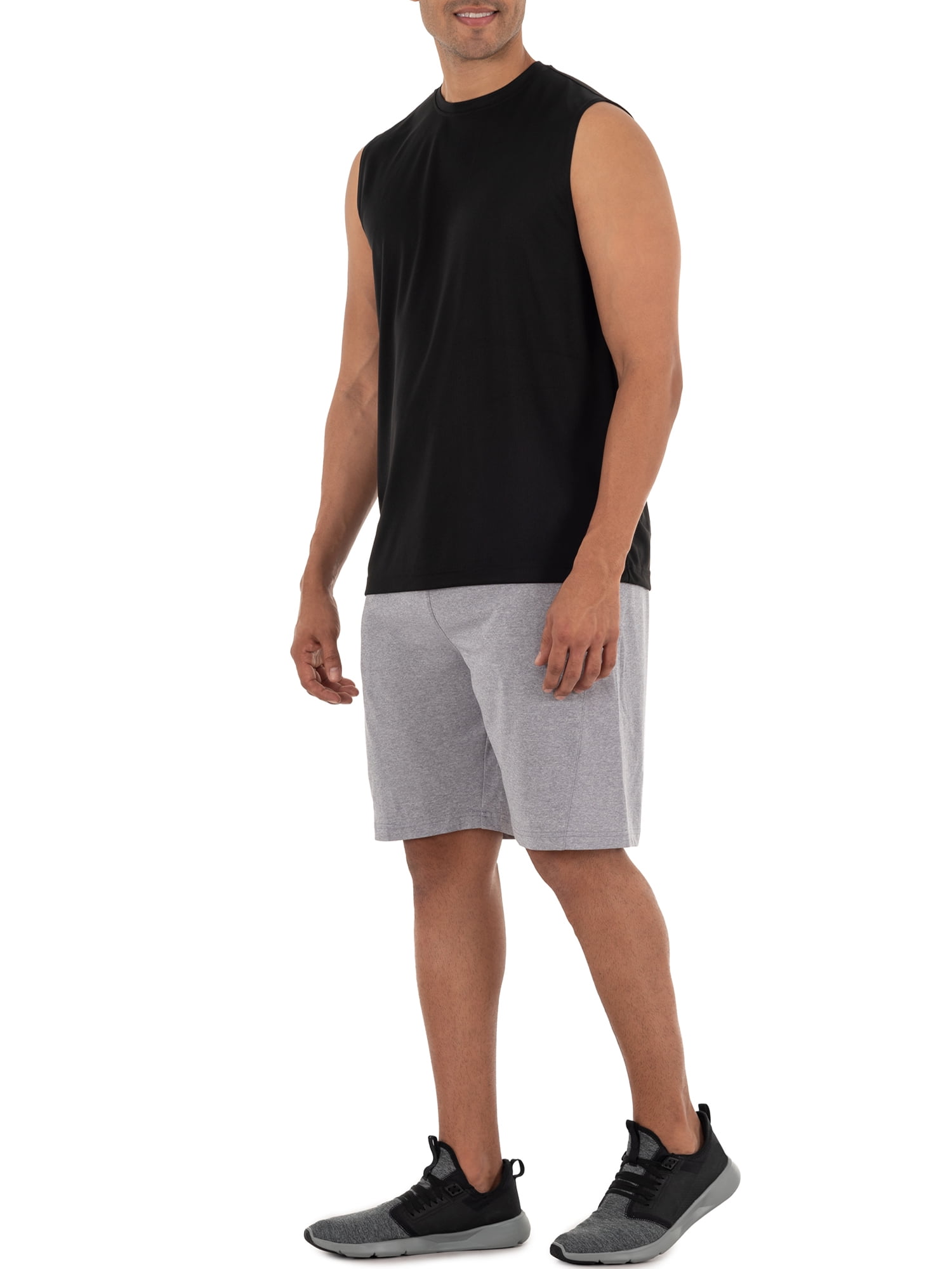 Athletic Works Men's and Big Men's Quick Dry Muscle Tee, up to 5XL