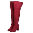 thumbnail image 5 of New Women Wild Diva Geller-01 Faux Suede Over The Knee Chunky Heel Boot, 5 of 5