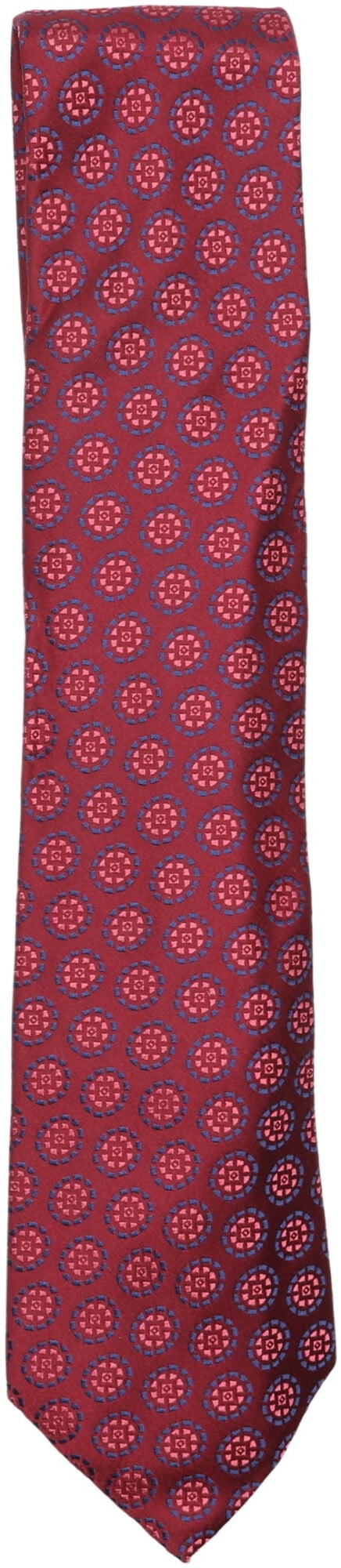 Circle Print Pattern Hand Made Men's Tie by Manzini Neckwear 