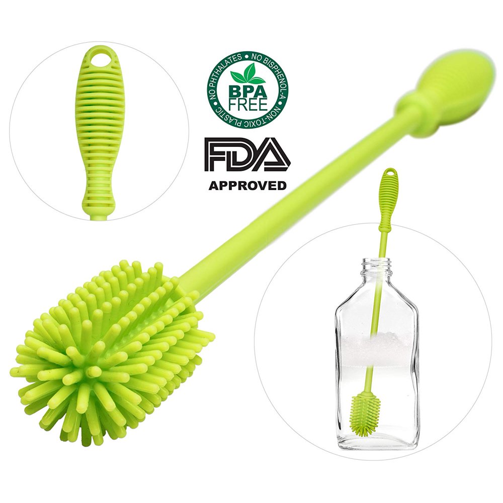 ABrush Silicone Bottle Brush Cleaner BPA Free FDA Approved Long