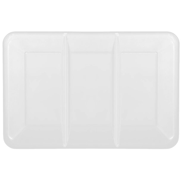 Clear Plastic Tray with Compartments (Each)