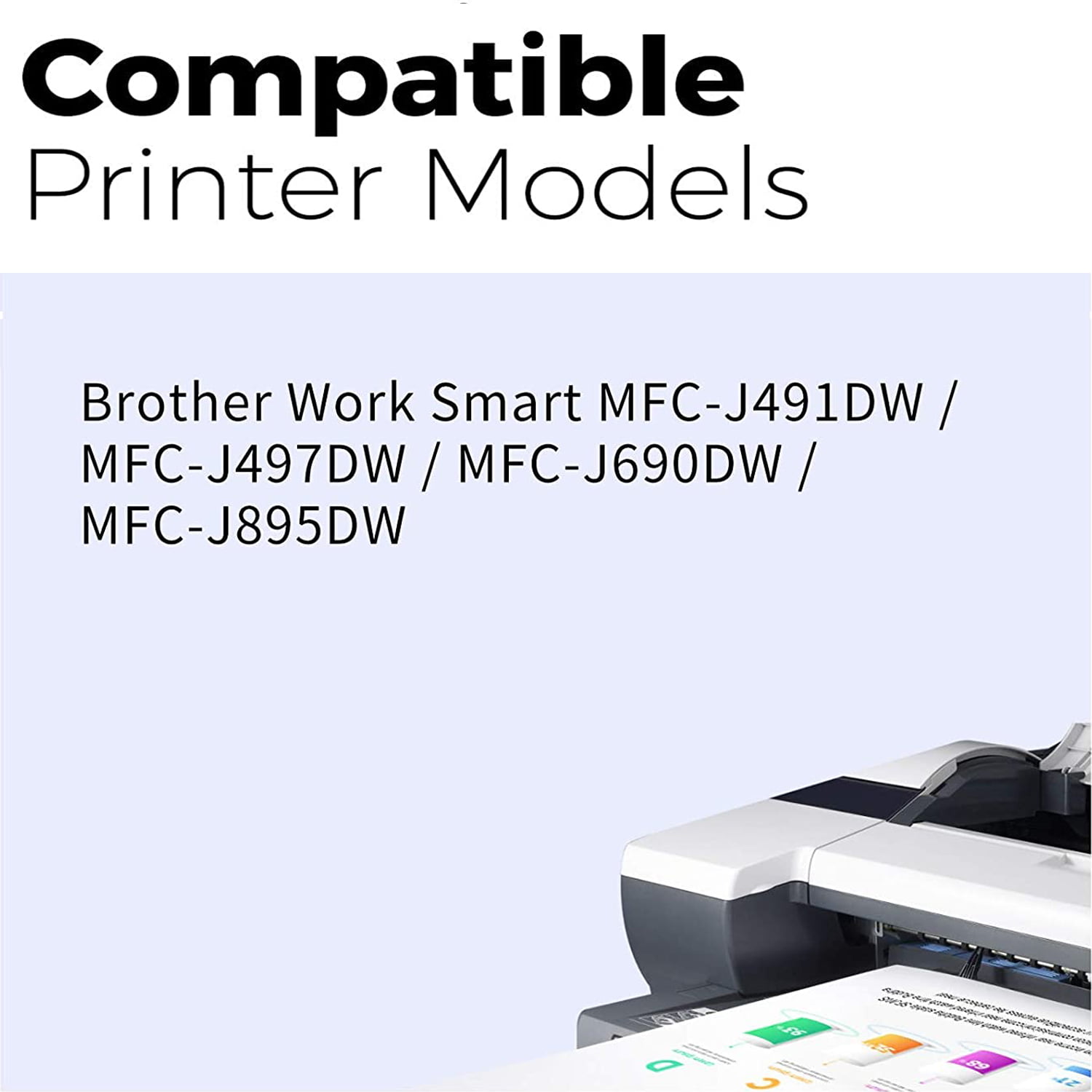 5 Inkfirst Compatible Ink Cartridges LC3013 XL LC3011 Replacement for Brother LC3013 XL LC3011 MFC-J497DW MFC-J690DW MFC-J895DW MFC-J491DW LC3013BK LC3013C LC3013M LC3013Y 