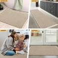 thumbnail image 7 of HAKUNA Waffle Bath Mat Brown & Cream 24"x17",Boho Woven Modern Bath Rug Mats, Absorbent Non Slip Bathroom Floor Mat, Soft Washable Bath Rugs with Tassels for Bedroom, Kitchen, Shower, Tub, 7 of 7