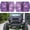 Purple, variant on Beast Eyes Headlight Decals Pair, Eyes Decal for Jeep YJ XJ Square Headlight Decal and Vehicles Featuring 5 x 7-inch Square Headlights,3D Stereo Eyes Headlight Decal Stickers(Purple)