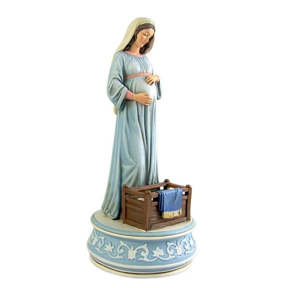 Avalon Gallery Mary Mother of God Resin Musical Figurine Statue, 9 1/4 Inch