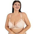 thumbnail image 7 of ANYIRIS Plus Size Minimizer Wireless Bras for Women No Underwire Unlined Comfort Everyday Bra with Support and Lift (Nude, 46D), 7 of 7